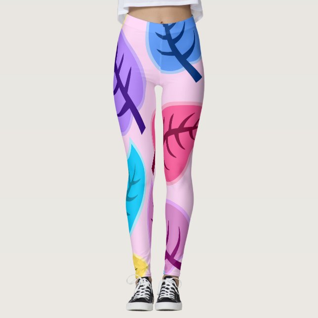 Legging cotovelo-das-folhas (Frente)