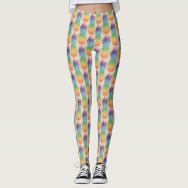 Legging Cotovelo fruta do abacaxi impressão