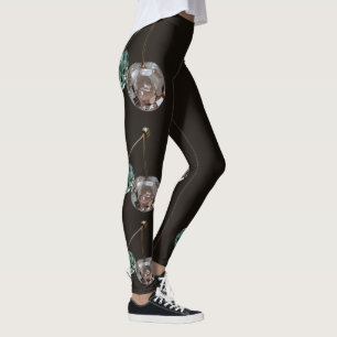 Legging Cottagecore Crystal Cherry - Gemstone Aesthetic