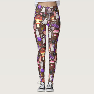Legging Cottagecore Halloween Ghouls Dark