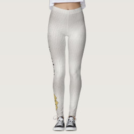 Legging Couro Branco Clássico Personalizado Faux