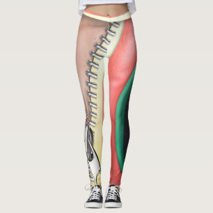 Legging Couro com design Zipper