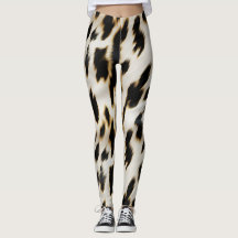 Cowhide Dourada Branca Preta