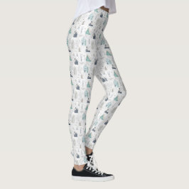 Legging Cozy Home Teal ID985