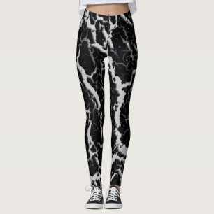 Legging Cracked Space Lava - White/Silver