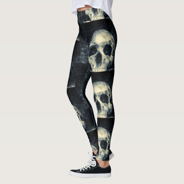 Legging Cranio Assustador de Halloween (Esquerda)