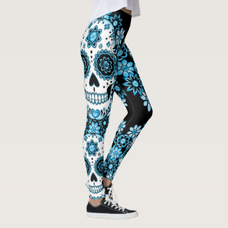 Legging Crânio Azul