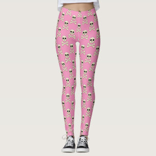 Legging Crânio com Ossos