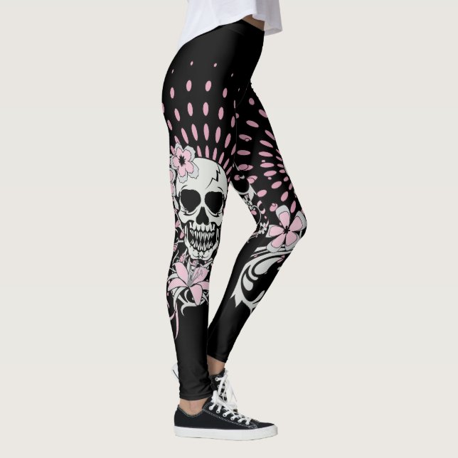 Legging Crânio do vintage (Direita)