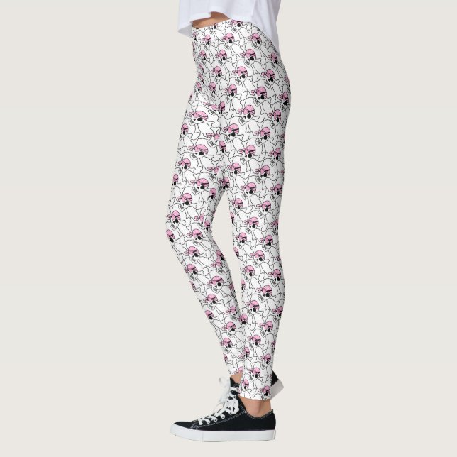 Legging Crânio Pirata com Crossbones/Leggins (Esquerda)