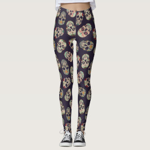 Legging Crânios De Açúcar