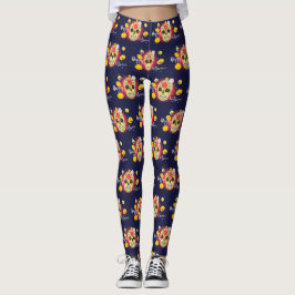 Legging Crânios de Halloween