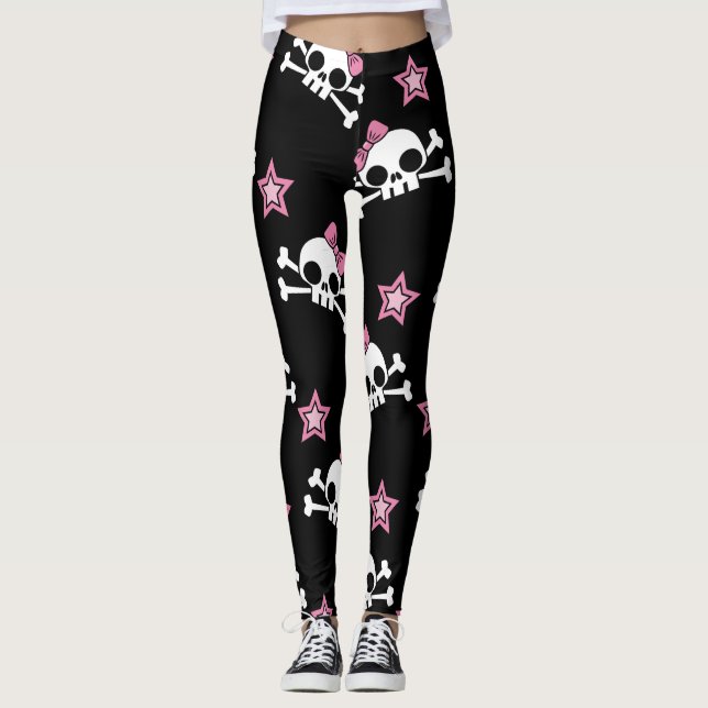 Legging Crânios femininos (Frente)