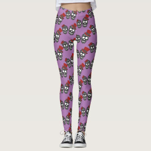 Legging Crânios pretos Duo Thunder_Cove