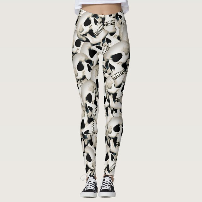 Legging Crânios Russos Patterados (Frente)