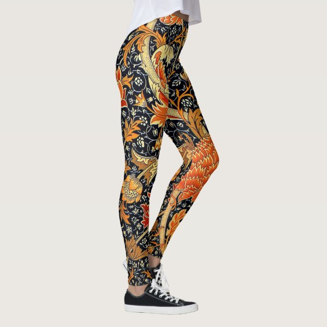 Legging Cray, famoso padrão William Morris (Direita)