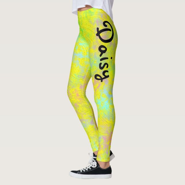 Legging Crayon Personalizado Divertido Colorido (Esquerda)