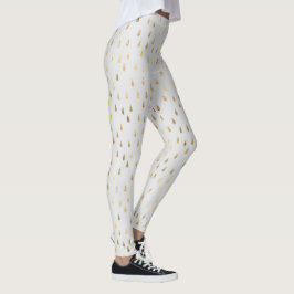 Legging Cream Dourado Raindrop Modern Trendy Yoga