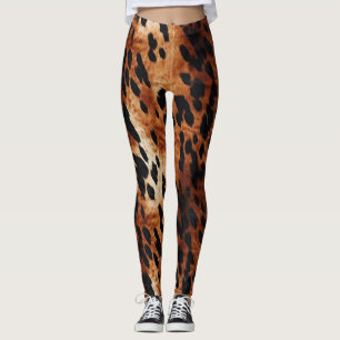 Legging Creme-Castanho-Negro-Cabra-Dourada