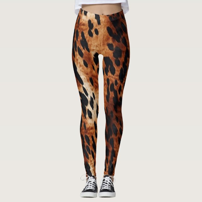 Legging Creme-Castanho-Negro-Cabra-Dourada (Frente)