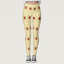 Creme Com Borgonha Floral