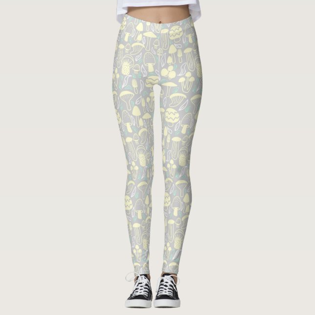 Legging Creme de Cinza de cogumelo (Frente)
