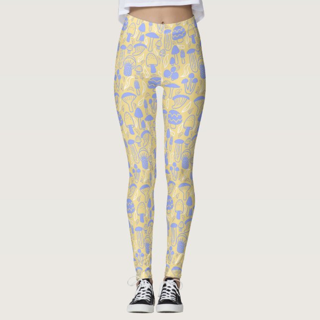 Legging Creme de Lavanda de cogumelo (Frente)