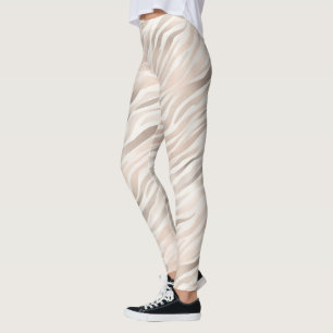 Legging Creme-Zebra, cor-de-rosa