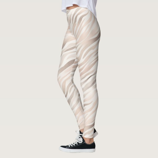Legging Creme-Zebra, cor-de-rosa (Esquerda)