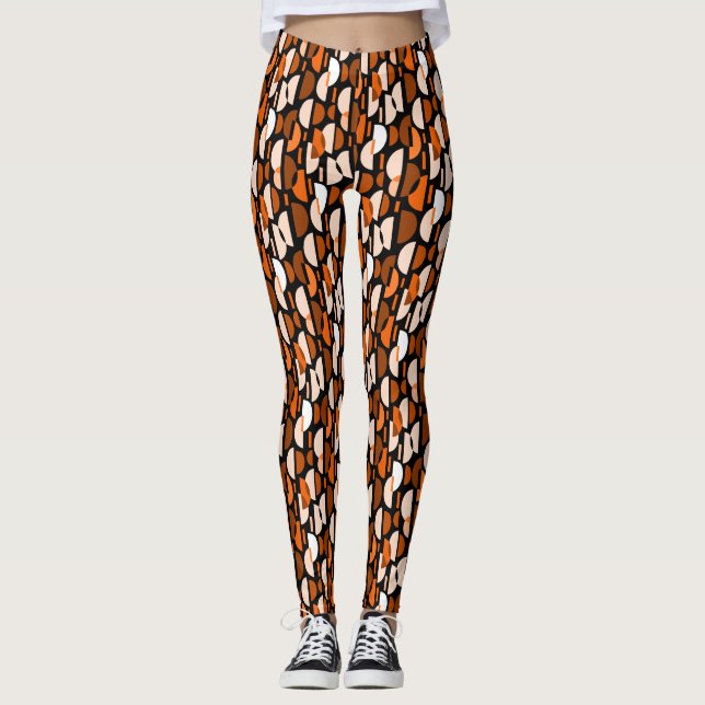 Legging Crescent Pattern 010921 - Orange (Padrão Crescente (Frente)