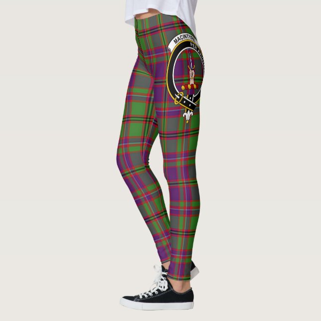 Legging Crest Tartan do Clã MacIntyre de Glenorchy Scotste (Esquerda)