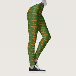 Legging Criação de Versão Laranja Real