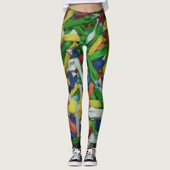Legging Criador de design de Pernas de Todos os Impressão  (Frente)