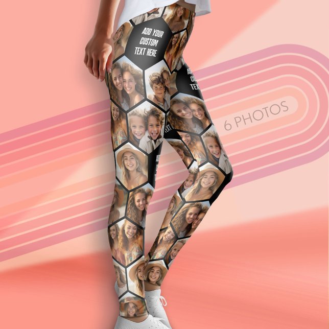 Legging Criar uma Colagem de Fotos Personalizada 6 Honeyco (Custom Leggings with Photo Collage)