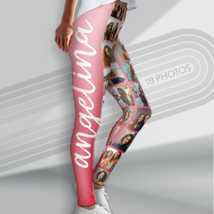 Legging Criar uma Colagem de Fotos Personalizada com 18 Fo