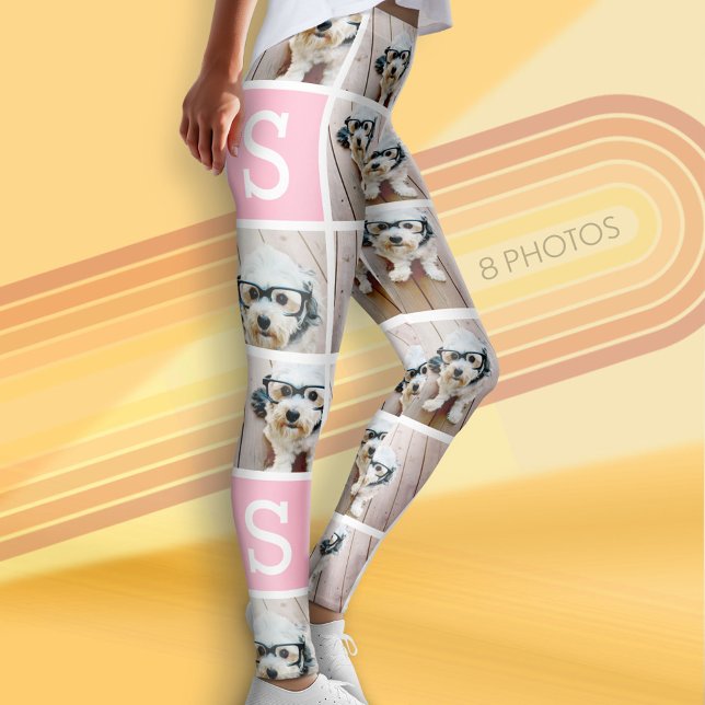 Legging Criar uma Colagem de Fotos Personalizada com 8 Fot (Photo Leggings with 8 Pictures)