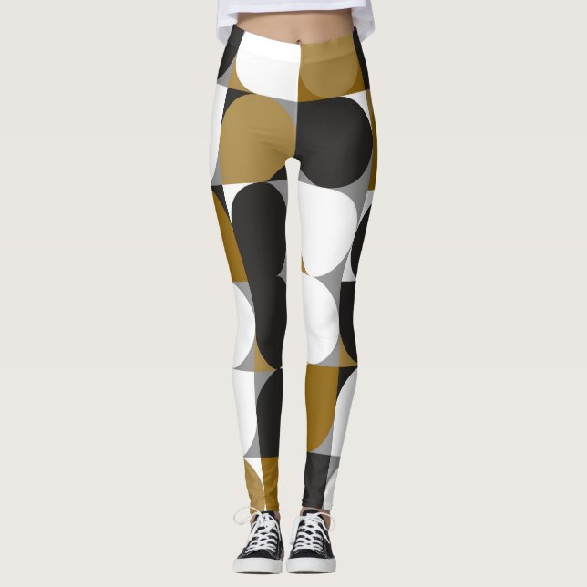 Legging Criatividade geométrica: Design de padrão sem cost (Frente)