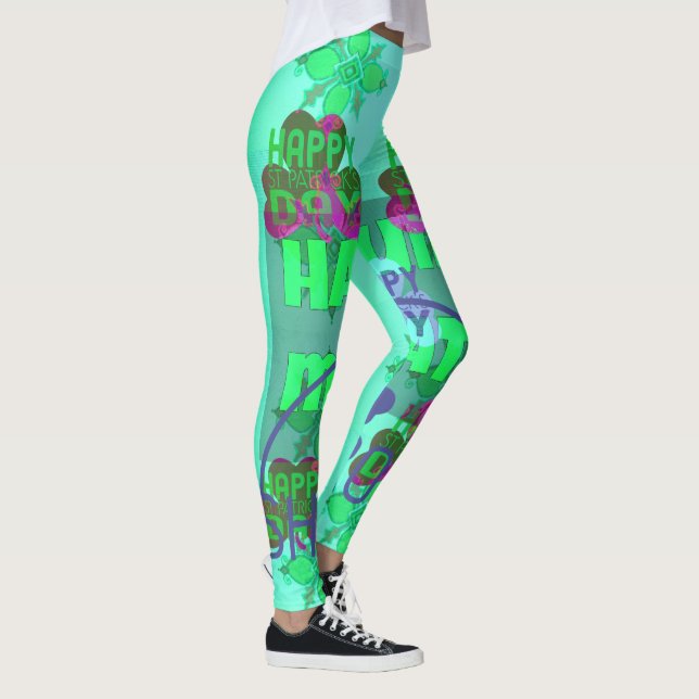 Legging Crie a sua própria linda flora de Saint Patrick Te (Direita)