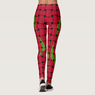 Legging Crie a sua própria panela têxtil tartanplaid de te