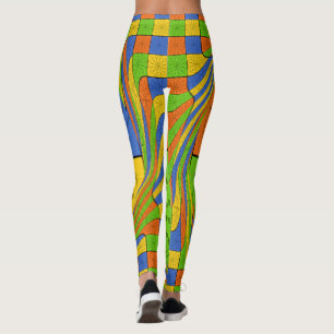 Legging Crie o seu adorável design de multicores egípcio