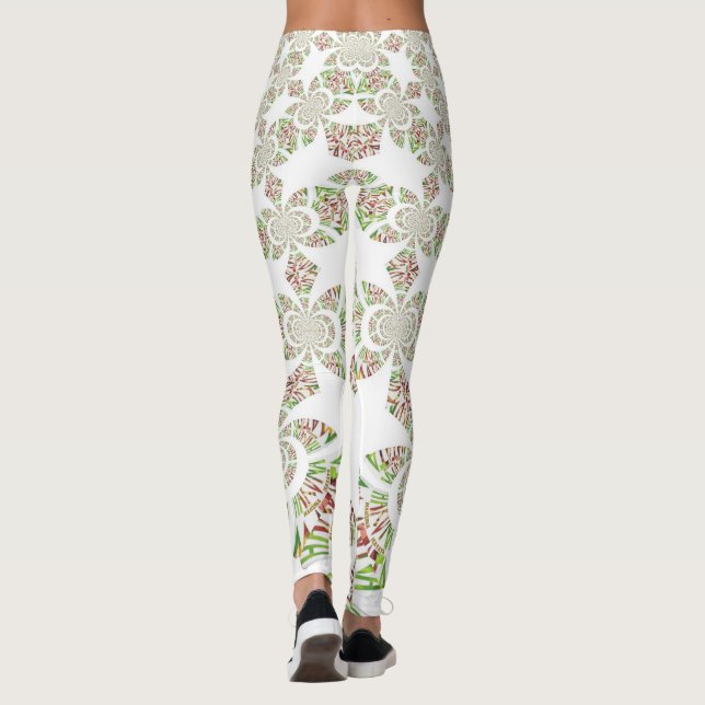 Legging Crie o seu próprio Hakuna Matata Cloth floral bási (Verso)