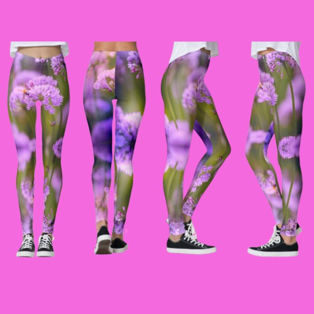 Legging Crie o seu próprio Yoga Wildflower personalizado e (Criador carregado)