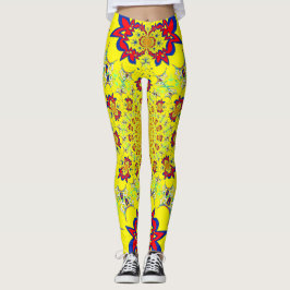 Legging Crie seu próprio adorável padrão floral Vestuário