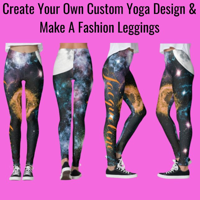 Legging Crie seu próprio Design de ioga personalizado e fa (Criador carregado)