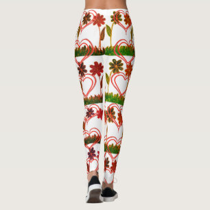 Legging Crie Seu Próprio E Bonito Vestuário Floral