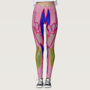 Legging Crie seu próprio floral Colorido de Vestuário de C