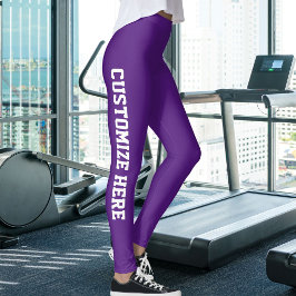 Legging Crie Seu Próprio Gato Mãe Amante de Animais Roxo e