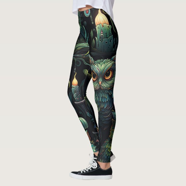Legging Crie Seu Próprio Ninho de Coruja Goblin Iluminado  (Esquerda)