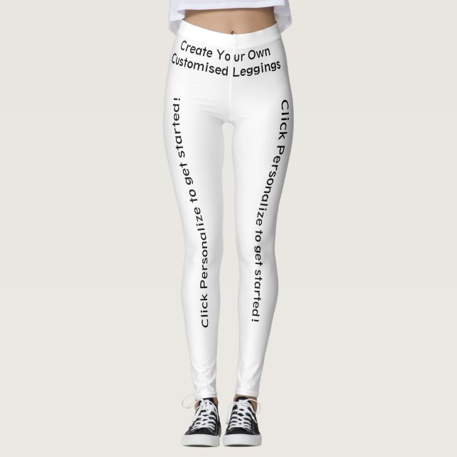 Legging Crie seu próprio personalizado personalizado (Frente)