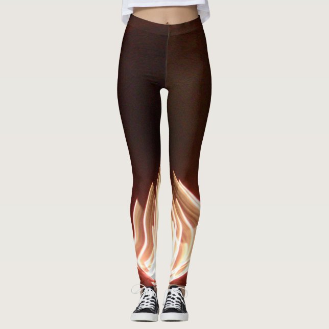 Legging Crie seu próprio queimado com paixão bonito (Frente)